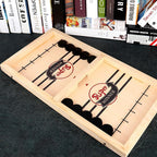 Sling Puck Wooden Board Game – Fast-Paced Family Battle Game