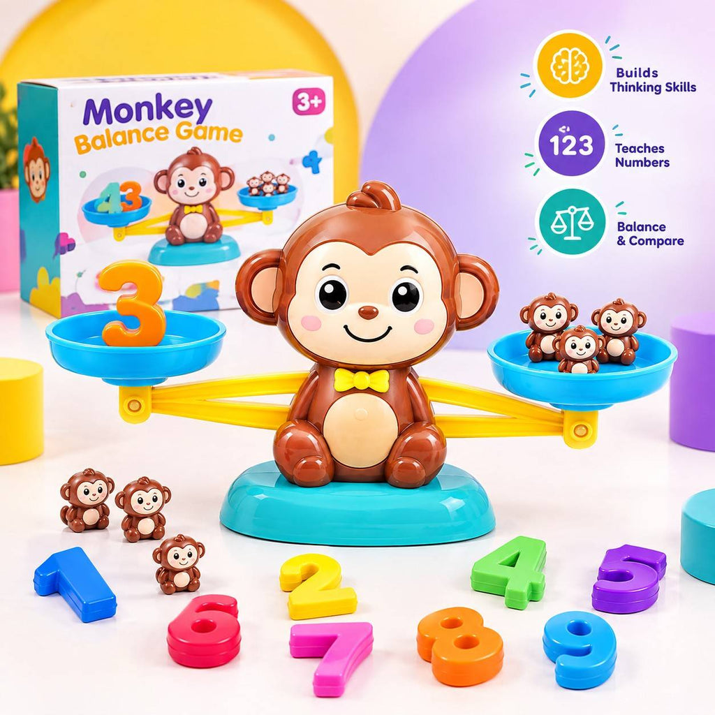 Monkey Balance Scale – Number Learning Game