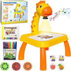 Kids Projector Painting Table – LED Drawing Art Toy