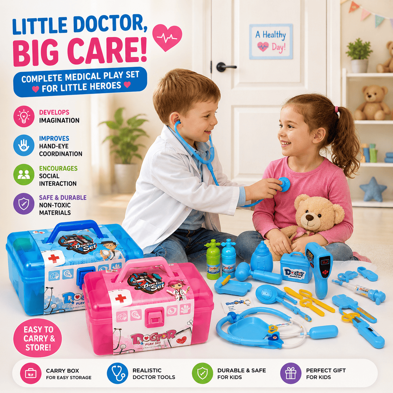 Doctor Set Box for Kids