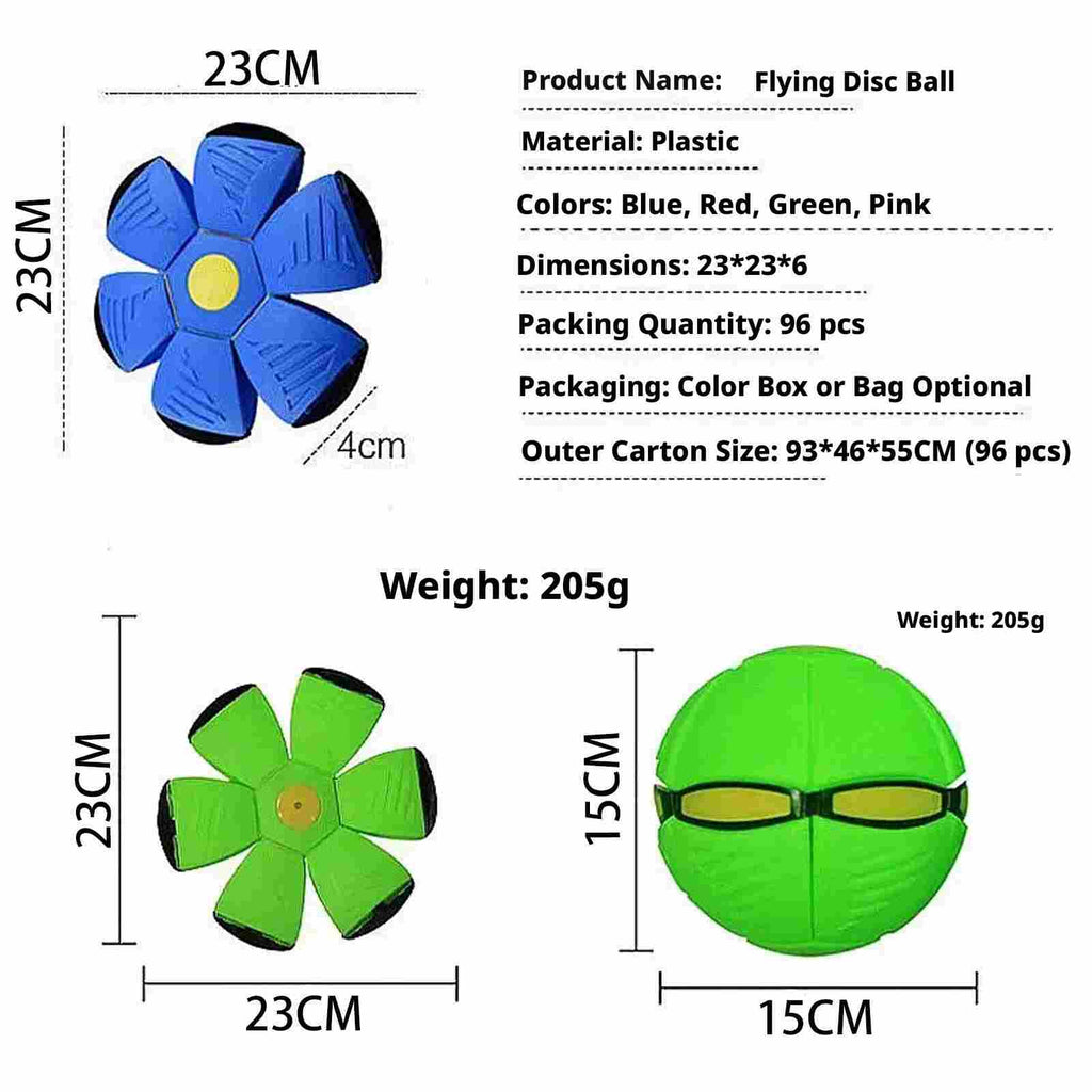 Transforming Flying Disc Ball Toy