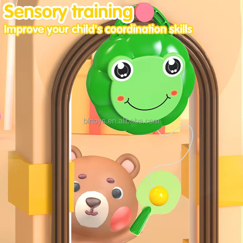 Door Ping Pong Game for Kids - Hanging Table Tennis Trainer