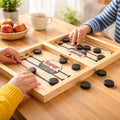 Sling Puck Wooden Board Game – Fast-Paced Family Battle Game