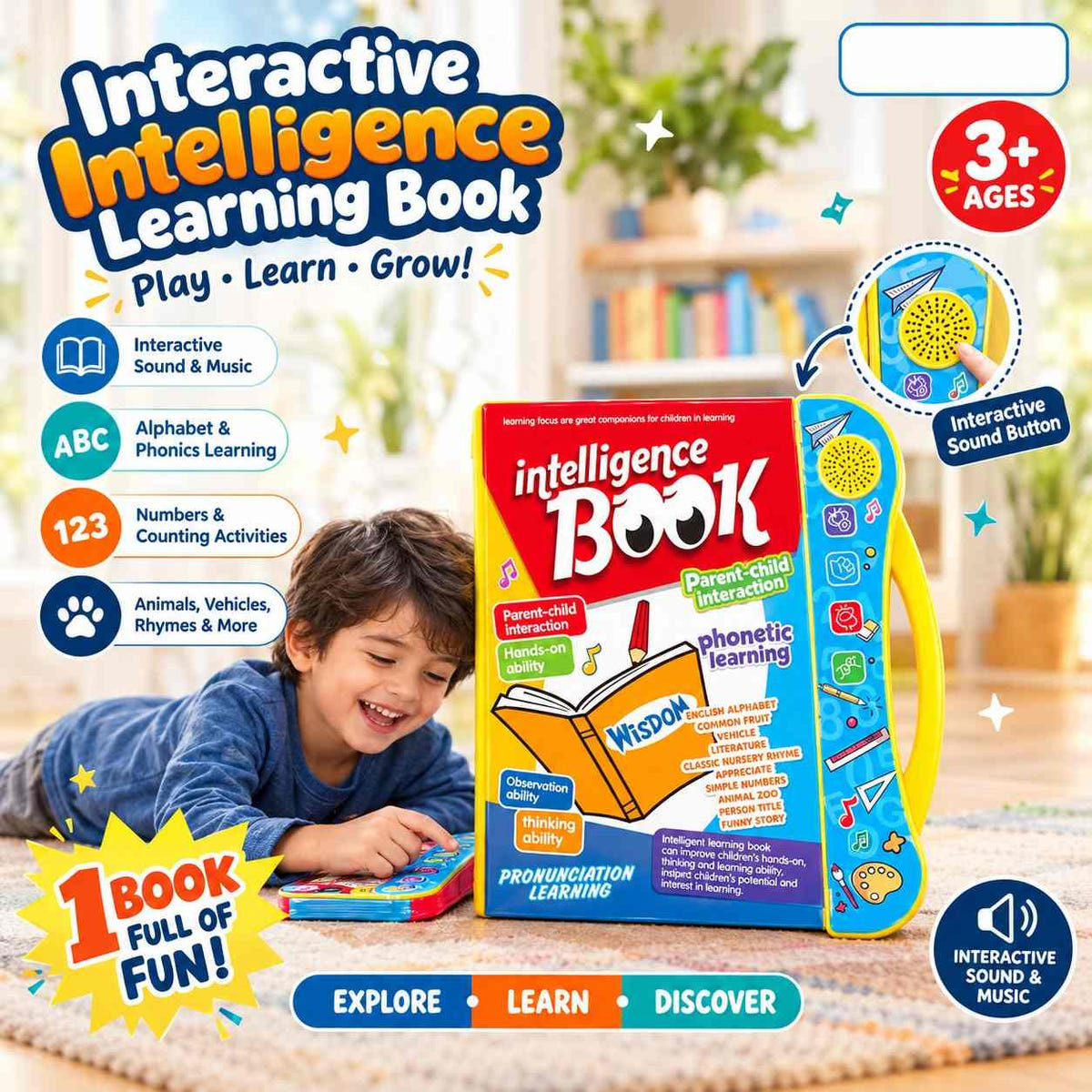 Interactive Intelligence Learning Book for Kids