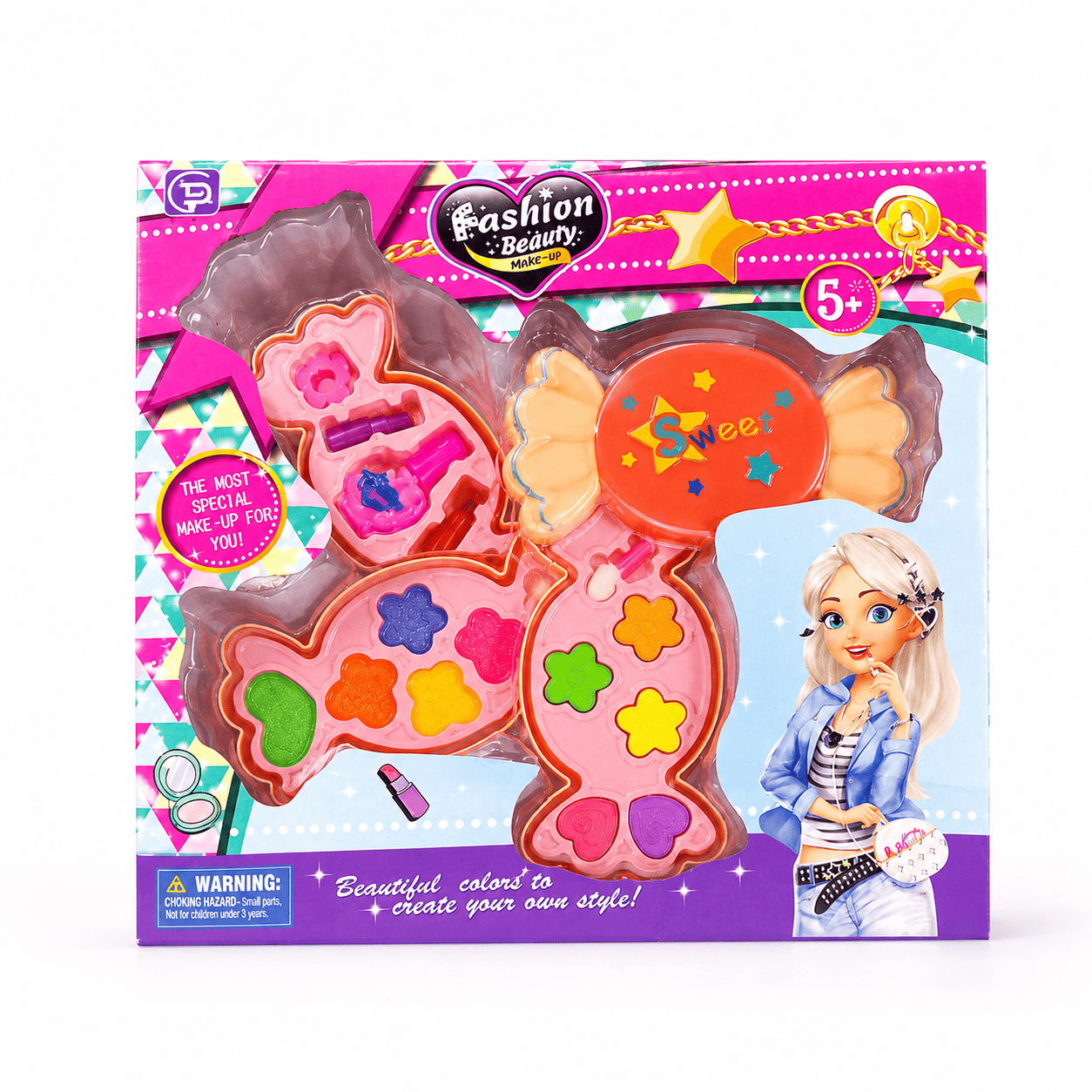 Candy Shape Makeup Kit for Girls | Pretend Play Beauty Set