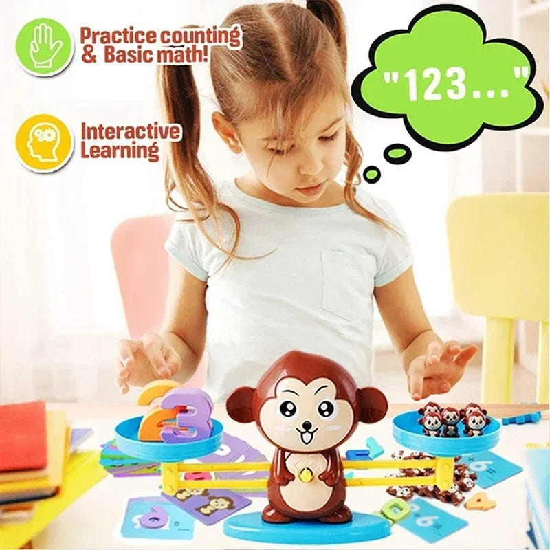 Monkey Balance Scale – Number Learning Game