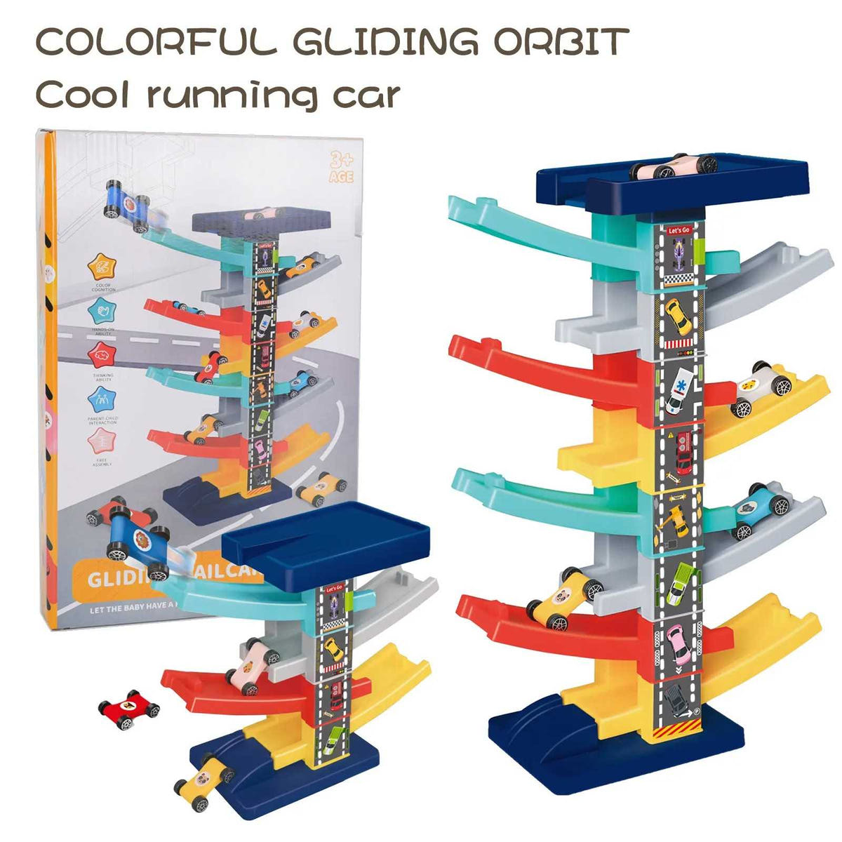 DIY Gliding Rail Car Track Set