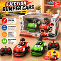 2 Player RC Battle Bumper Cars with Ejecting Drivers, Lights & Sound