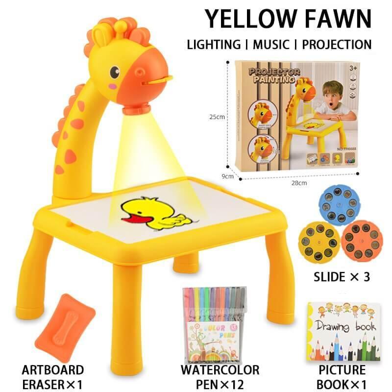 Kids Projector Painting Table – LED Drawing Art Toy