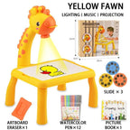 Kids Projector Painting Table – LED Drawing Art Toy
