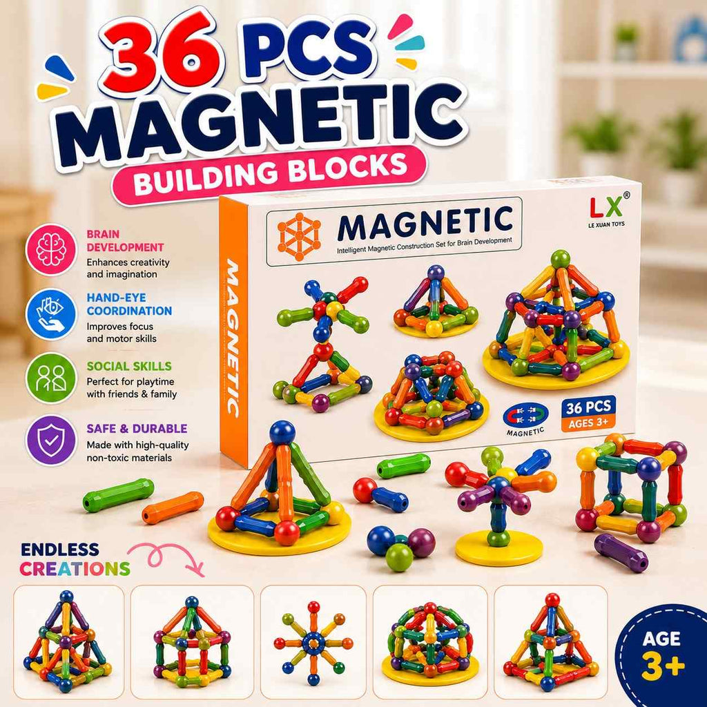Creative Magnetic 3D Building Set for Kids
