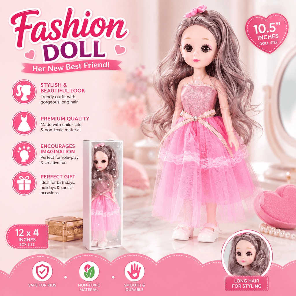 Fashion Princess Doll Toy for Kids