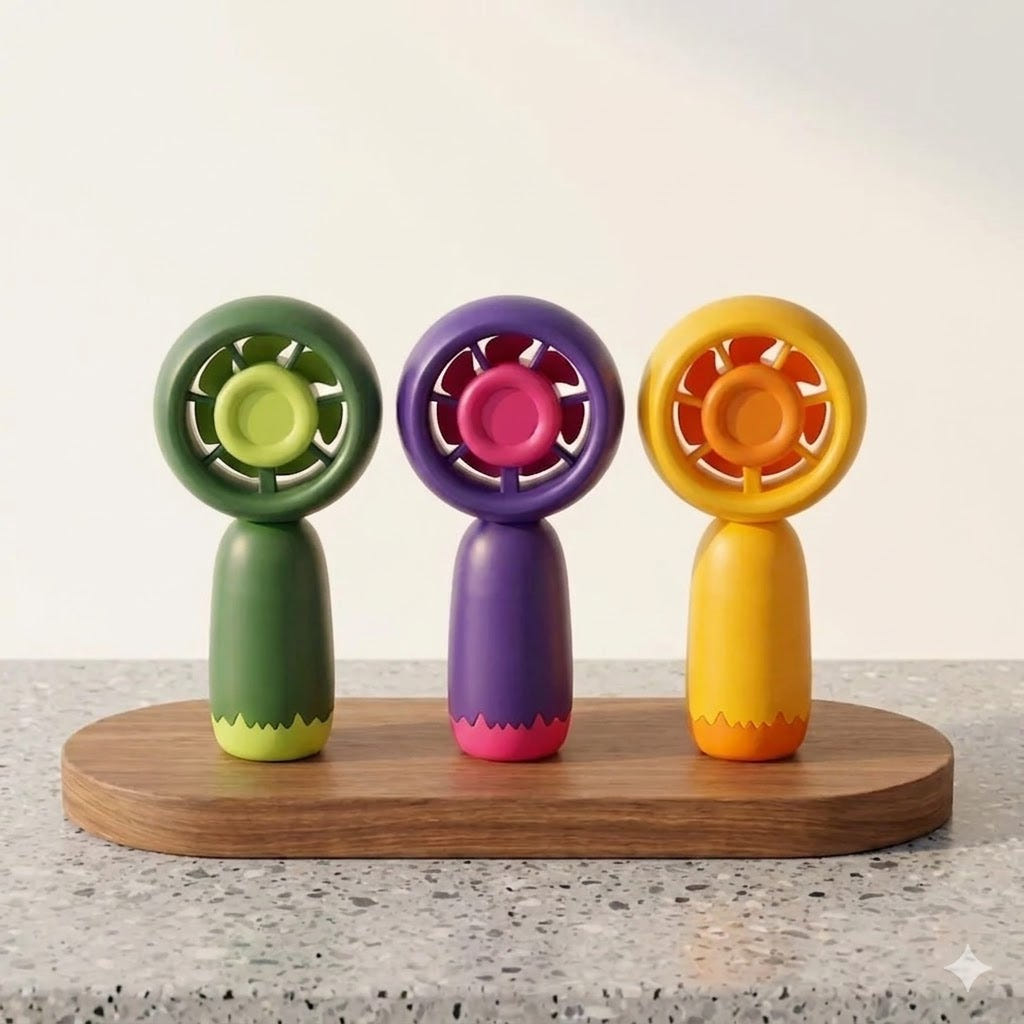 Cool Breeze Rechargeable Portable Fan for Kids & Outdoor Use