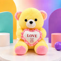 32cm Yellow Teddy Bear with LOVE Heart