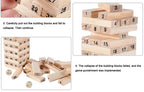 54 Pcs Classic 2-in-1 Jenga Wooden Stacking Tower | Family Board Game for Kids & Adults