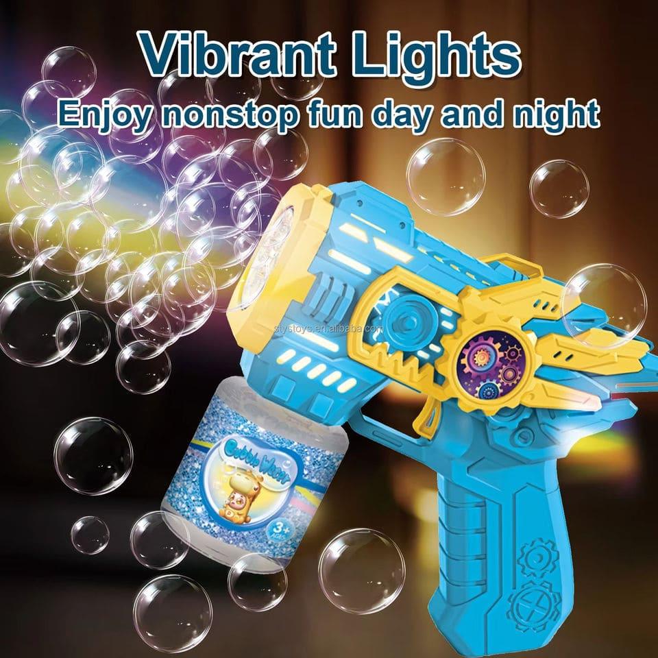 Kids Electric Bubble Gun – Auto LED Bubble Blaster Toy