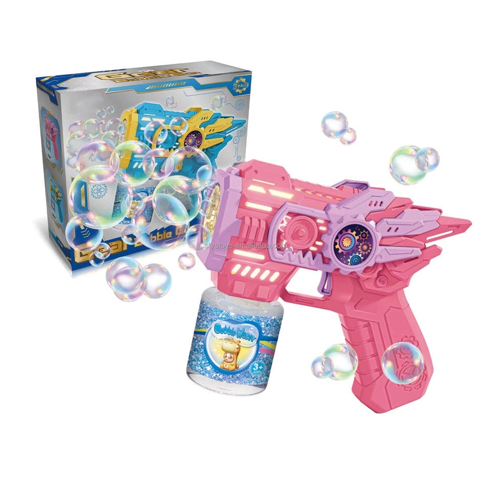 Kids Electric Bubble Gun – Auto LED Bubble Blaster Toy