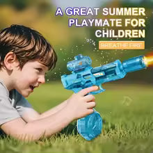 Glowing Electric Water Gun for Kids | Powerful Automatic Water Pistol with LED Lights