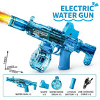 Glowing Electric Water Gun for Kids | Powerful Automatic Water Pistol with LED Lights