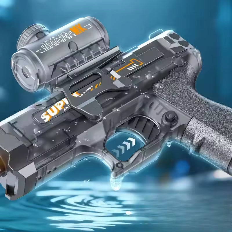 Glowing Electric Water Gun for Kids | Powerful Automatic Water Pistol with LED Lights