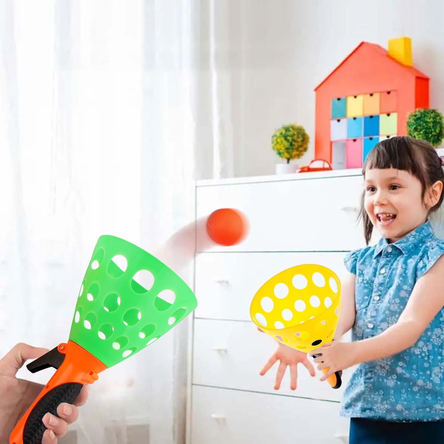 Pop & Catch Ball Game – Outdoor Active Toy for Kids