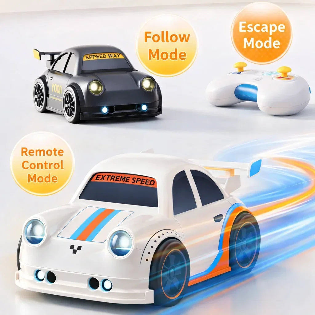 Mini Smart Induction Car – Remote & Hand Gesture Control Racing Toy