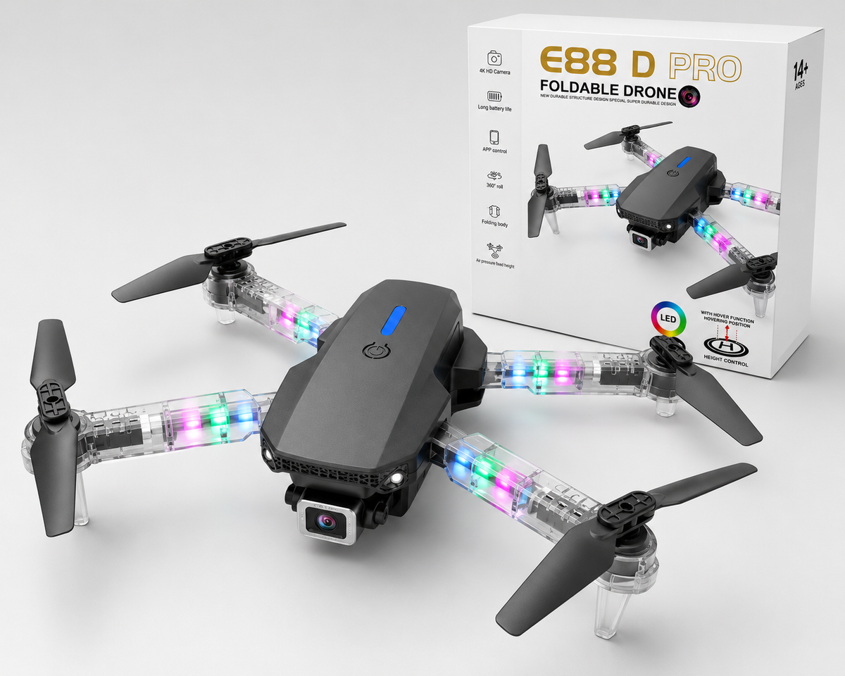 E88D Pro Foldable Drone with Dual Camera