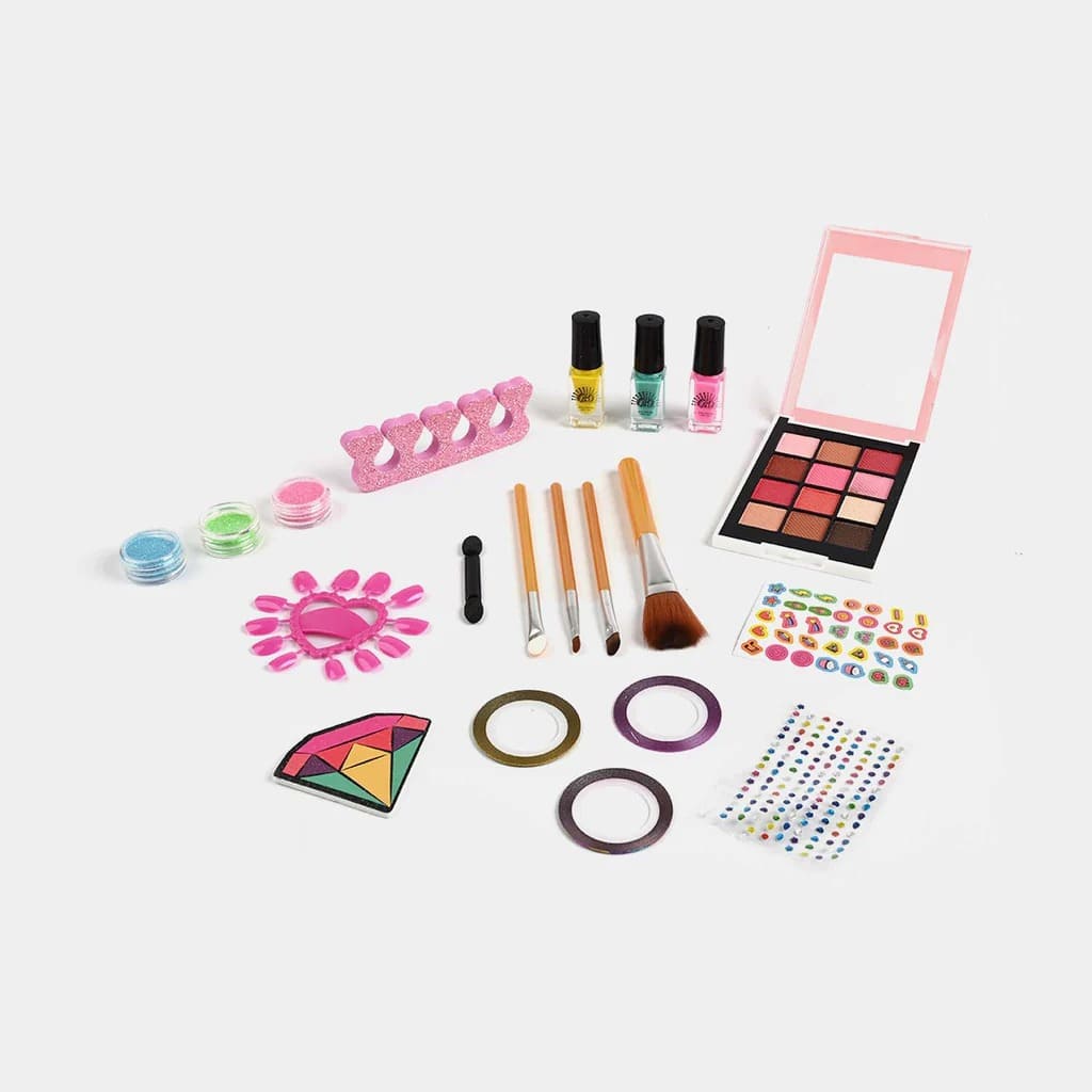 Deluxe Kids Nail Art Salon Set – Makeup & Beauty Kit