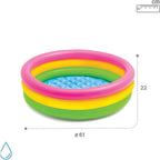 Intex Kids Swimming Pool 2FT – Durable Inflatable Baby Pool for Summer Fun
