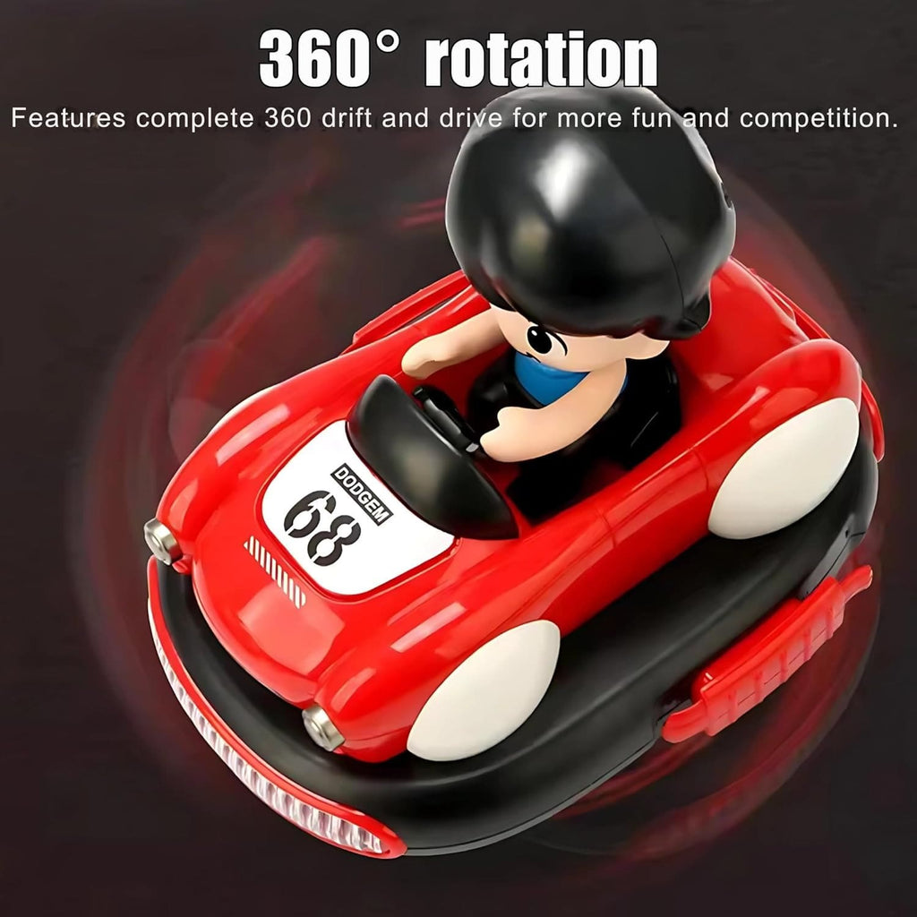 2 Player RC Battle Bumper Cars with Ejecting Drivers, Lights & Sound