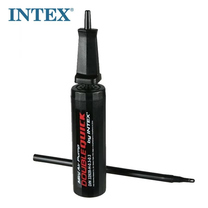 Intex Portable Mini Hand Pump - Compact Double Quick Air Pump for Inflatables, Floats & Toys