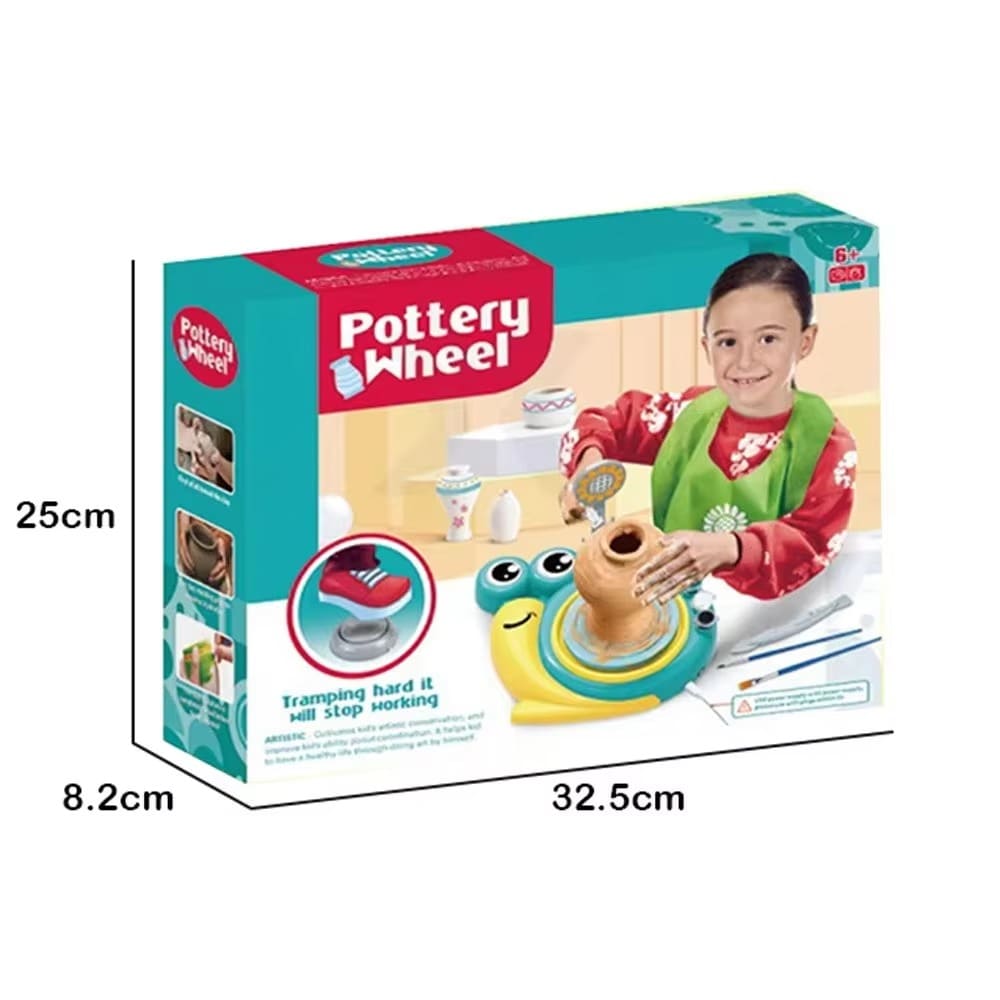 DIY Children's Pottery Wheel for Kids - Motorized Clay Art Studio Kit