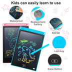 LCD Writing Tablet for Kids - Colourful Erasable Drawing Board