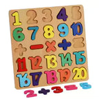 Set of 3Pcs Early Educational Wooden 3D Colorful Learning Board for Kids