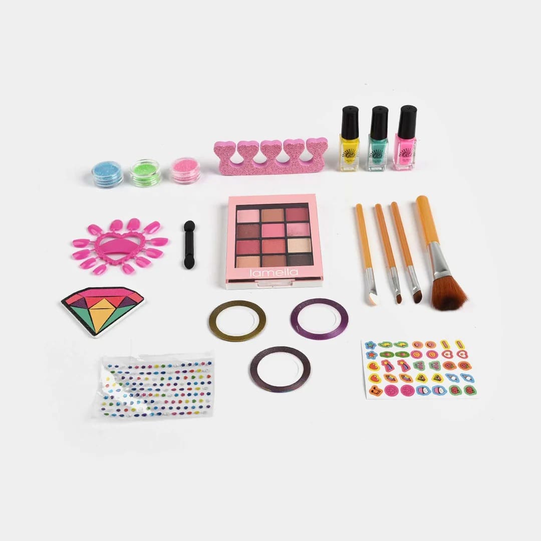 Deluxe Kids Nail Art Salon Set – Makeup & Beauty Kit