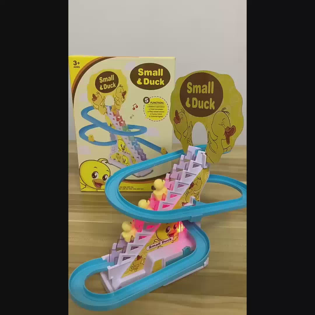 Duck Climbing Stairs Toy | Musical Duck Slide for Kids